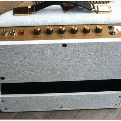 Marshall "Limited Edition SV20C Studio Vintage White Elephant Grain 20W All-Valve Plexi 1x1 image 4