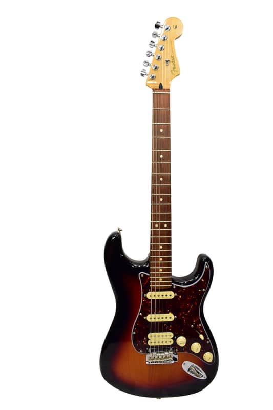 2020 Fender Deluxe Stratocaster HSS Electric Guitar, MIM, 3-Color Sunburst