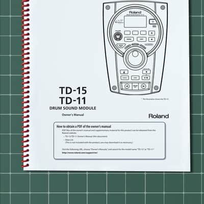 Roland TD-15 — 3 in 1 Owners Manual Guide Instructions — 76 Pages — USA Made