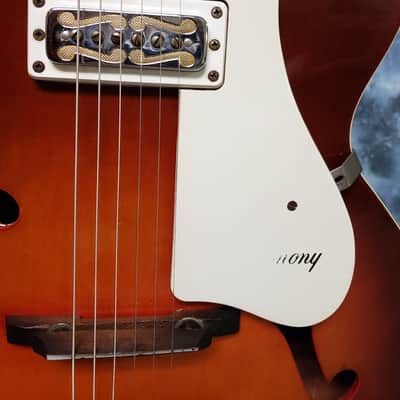 Harmony H53 Rocket 1967 Sunburst with Super-hot DeArmond Gold Foil Pickup in fabulous shape • With Original Vintage Case! image 2
