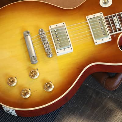 2008 Gibson Custom Shop Les Paul R8 1958 Historic Reissue Electric Guitar Iced Tea Burst + HSC COA image 6