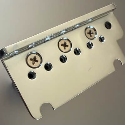 Fender Stratocaster American Standard Lefty Tremolo block with bridge plate 1986-2007 - Chrome - Left Handed image 2