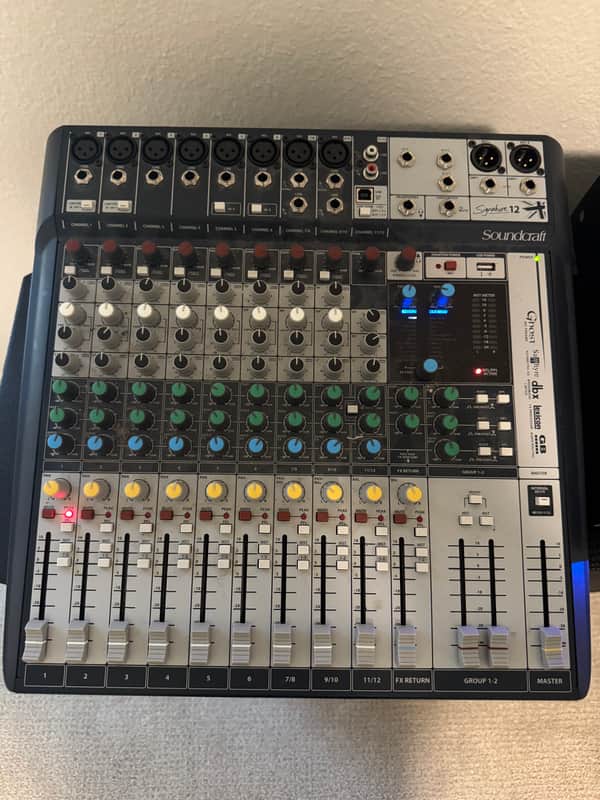 Soundcraft Signature 12 MTK 12-Channel Multi-Track Analog USB Mixer with Effects 2010s - Grey/Black image 1