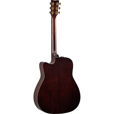 Yamaha TAG3 C TransAcoustic Dreadnought Cutaway Acoustic-Electric Guitar - Natural image 10