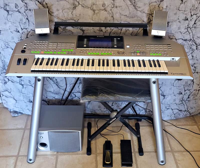 Yamaha Tyros2 61-Key Arranger Workstation Keyboard Package - Collection or Personal Delivery image 1