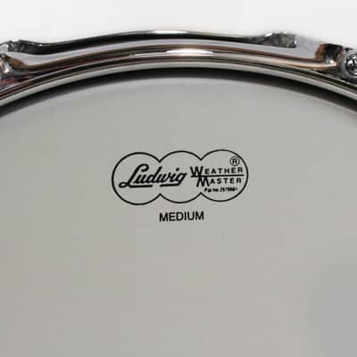 90's-Mid 2000's Ludwig LM404 "Black Galaxy" Acrolite Snare Drum w/ Case, Stand, Sticks, & Practice Pad image 4
