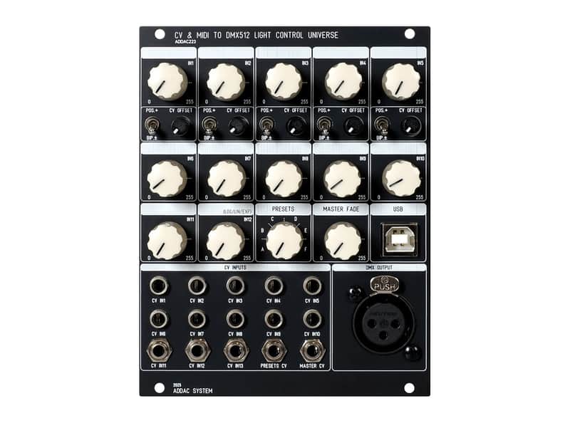 ADDAC System ADDAC223 CV + MIDI to DMX512 Light Control Universe image 1