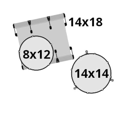 Gretsch Catalina Club Shell Pack - 8x12 14x14 14x18 - Sahara Spa image 4