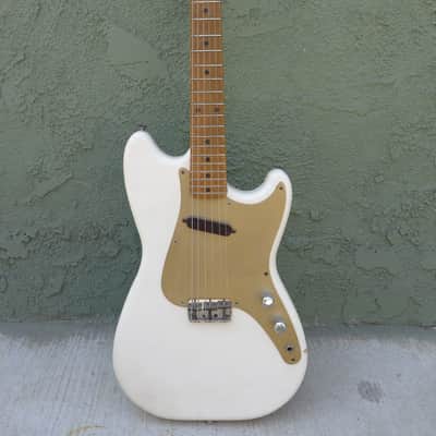 VINTAGE 1956 FENDER MUSICMASTER W/ CASE PRE-CBS MUSIC MASTER 1957 REFIN image 1