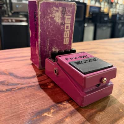 Boss BF-2 Flanger (Black Label) 1980 Japan Silver Screw w/ Box image 2