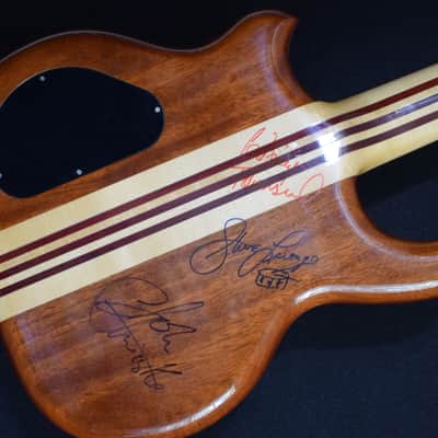Alembic John Entwistle Signed 5 String Persuader 1983 Natural Quilted Maple image 2