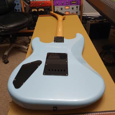 RARE Vintage ESP M-I 1988 Ice Blue Banana Hockey Stick Kramer Van Halen Headstock MIJ Super Strat image 13