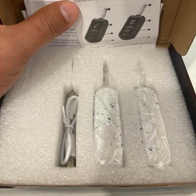 K-007 UHF Guitar Wireless Set - Blue Splatter (1) Transmitter, (1) Receiver NEW! image 3