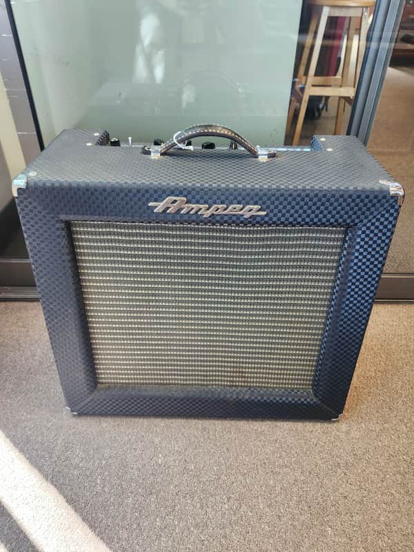 Vintage 1960s Ampeg R-12R Reverberocket 1X12" Combo Amplifier - Blue with Footswitch image 1