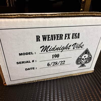 R Weaver FX Midnight Vibe with Shin-Ei 5 Pin speed control expression pedal, year 2022. image 23