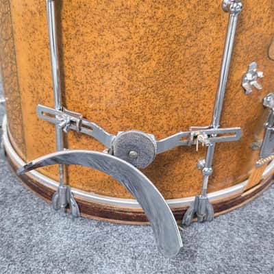 Used Ludwig & Ludwig Marching Snare Drum Gold Sparkle 16x12 - Very Good image 5