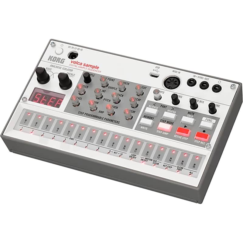 Korg Volca Sample 2 Digital Sample Sequencer 2020 - White image 1