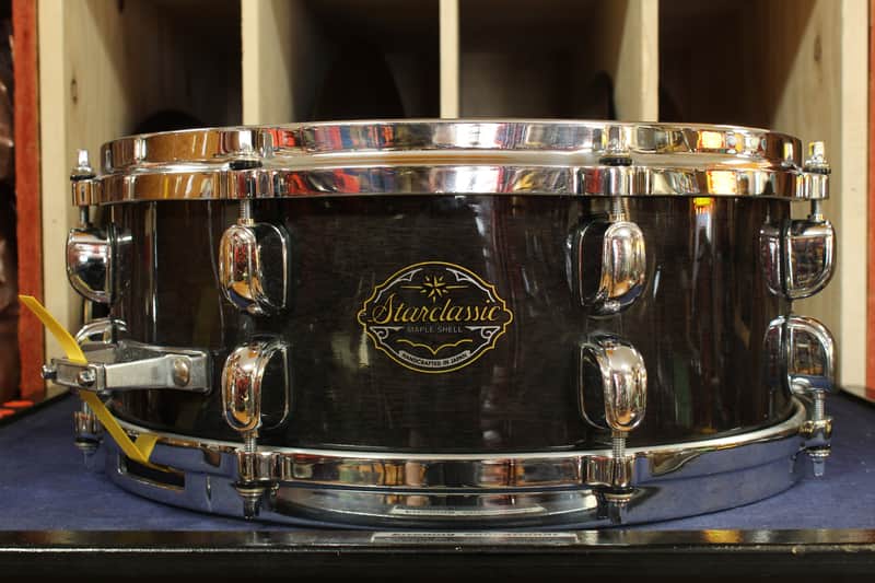Tama 5.5x14 Starclassic Maple Snare Drum in Cherry Black image 1