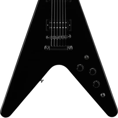 Gibson 80s Flying V Electric Guitar, Ebony image 2