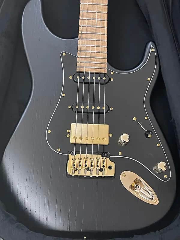 Kiesel Delos Flame Maple Neck Swamp Ash Raw tone 26.5 scale length image 1