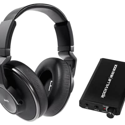 AKG K553 MK2 MKII Studio Monitoring Headphones+Rechargeable Headphone Amplifier image 1