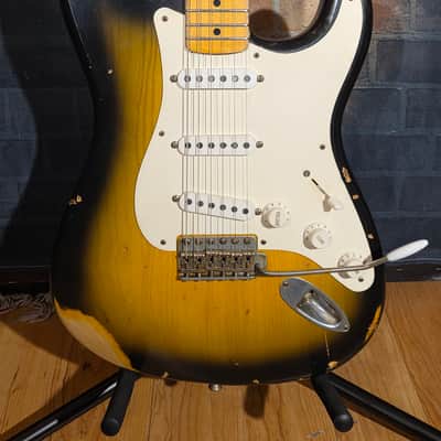 Nash S-57 2-Color Sunburst w/ OHSC, Lollar Pickups & Boat Neck image 6