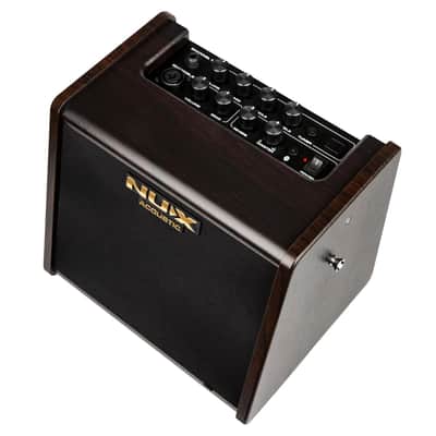 NUX AC-25 Stageman 25 Watt 1 x 6.5" 2 Channel Rechargable Modeling Acoustic Amp w/ Bluetooth image 9
