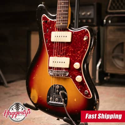 Fender Vintage 1962 Jazzmaster Electric Guitar - 3-Tone Sunburst with Hardshell Case - Used image 1