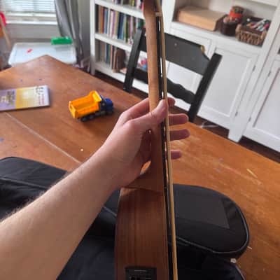 Oscar Schmidt OUB500K Comfort Series Bass Ukulele with Electronics 2010s - Natural image 3
