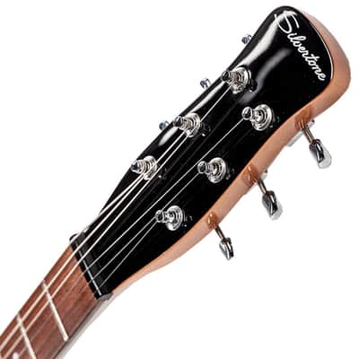 Silvertone - 1303 CM Single Cut Bolt-on Lipstic Pickups image 3
