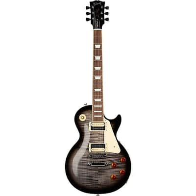 Gibson Les Paul Traditional Pro V AAA Flame Top Electric Guitar 2024 - Transparent Ebony Burst image 3