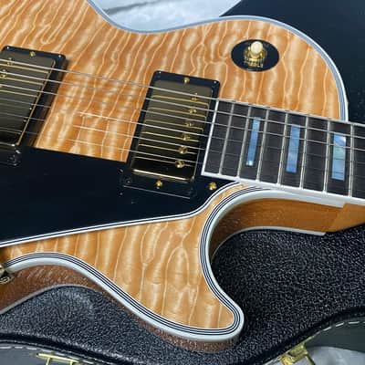 NEW! Gibson Dealer Select Custom Shop Les Paul Custom AAAAAAA Quilt - 7AQ! - Natural - SO MUCH DEPTH and MOVEMENT! - 9.7 lbs - Authorized Dealer - G07564 image 3