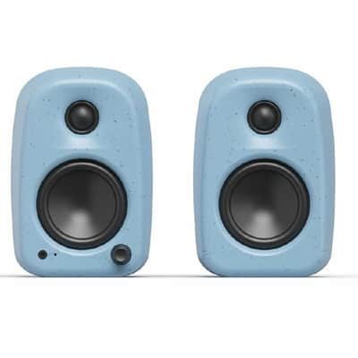 Kanto UKI Compact 3" Active Desktop Speakers with Bluetooth (pair, cornflower blue) image 4
