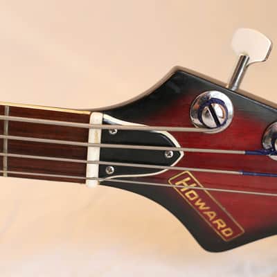 Rare Vintage Howard/Teisco Full Scale Bass 1965 Red Burst image 10