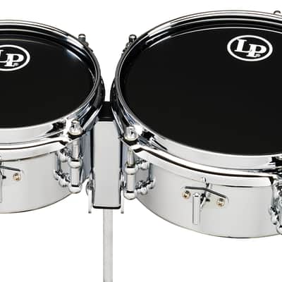 Latin Percussion LP845-K Mini Timbale Set - 6" & 8" Steel Shells with Mount image 1
