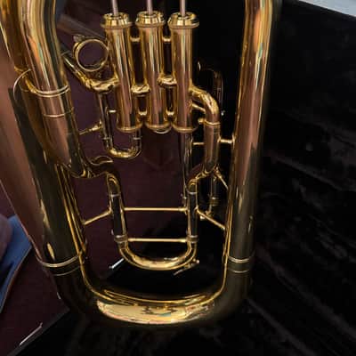 Jupiter JEP700 Standard Series Bb 3-Valve Euphonium 2010s - Clear-Lacquered Brass image 2