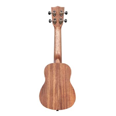 Kala KA-TEAK-S Teak Soprano Ukulele, Nandu Fretboard, Natural Satin image 4