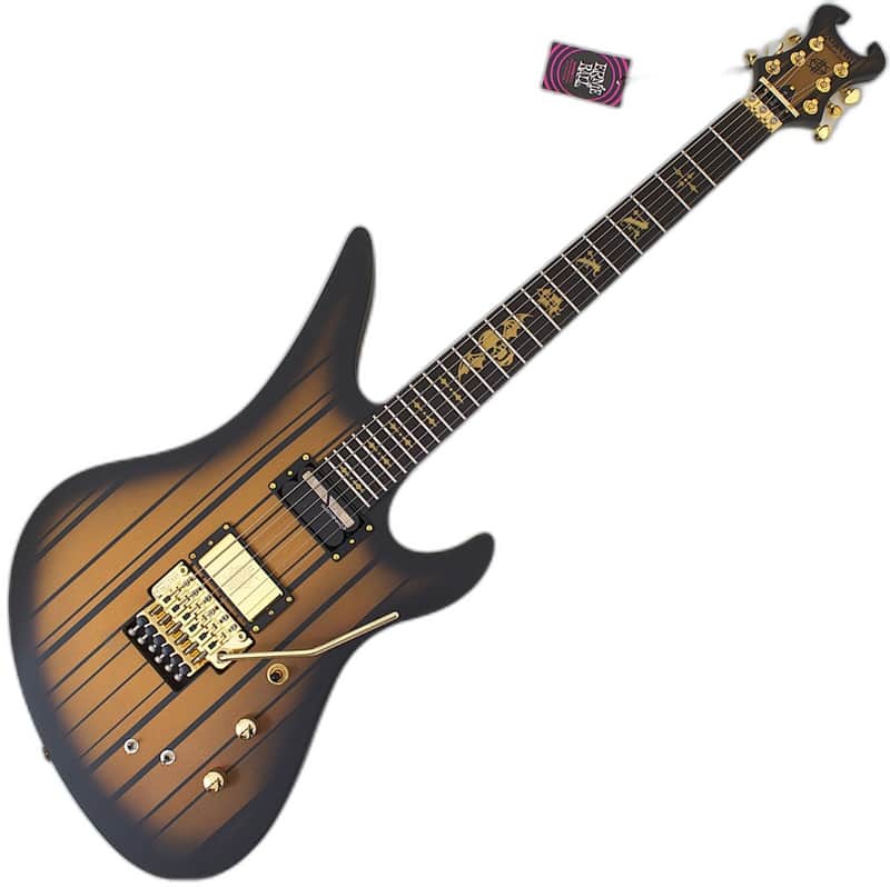 Schecter Synyster Custom-S Guitar Satin Gold Burst B-Stock 0664 image 1