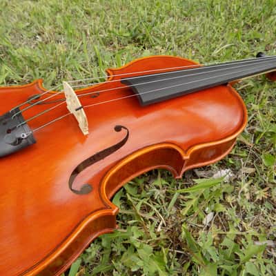 Crow Creek Fiddles Handmade Professional Violin, Red-Brown, With Beautifully Flamed Maple! image 3