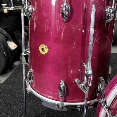 *RARE!* Slingerland StudioKing 3-Piece 12/14/18 Bop Drum Kit Set in Plum Gloss Lacquer w/ Upgraded Die-Cast Hoops image 6