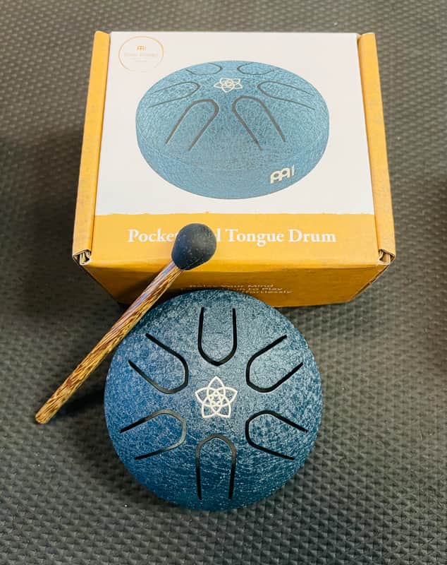 Meinl pocket steel tongue drum Sonic energy PSTD2NBVF - Navy Blue image 1