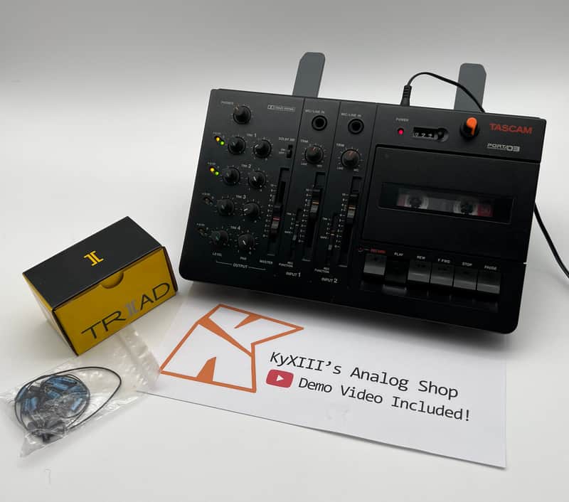 TASCAM Porta 03 Multitrack 4-Track Cassette Recorder {Serviced w/Pitch Mod} image 1