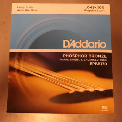 D'addario EPBB170 Phosphor Bronze Acoustic Bass image 1