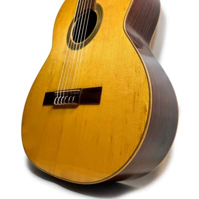 French Luthier Classical Guitar Natural 1960's image 3
