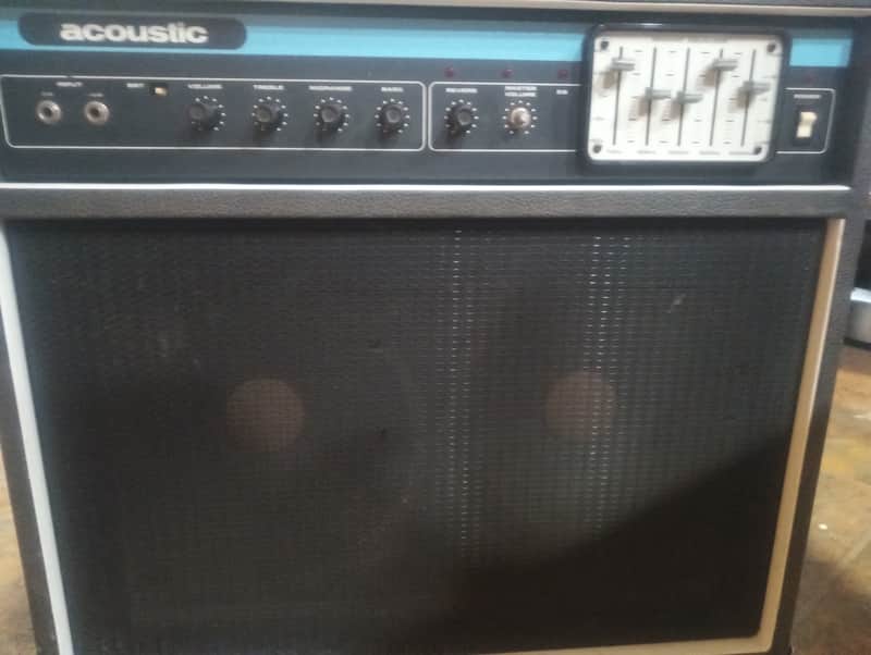 Acoustic 2x12 125 model  1970s - Black blue white image 1