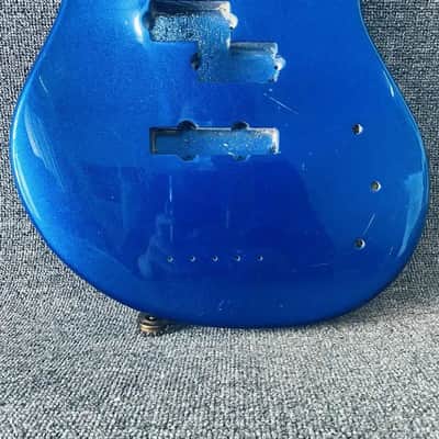 Blue P/J Bass Body for Right Hand Custom Build image 9