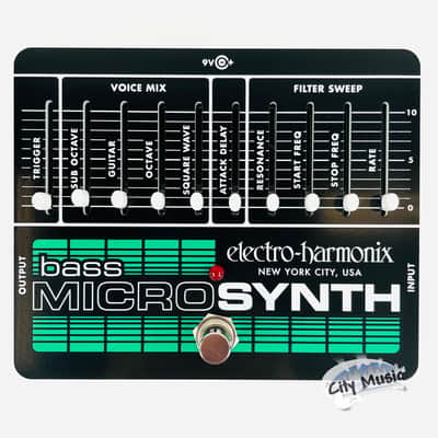 Used Electro-Harmonix EHX Bass Microsynth Analog Micro Synthesizer Pedal image 1