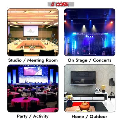 5 Core Speaker Stand Tripod Heavy Duty Adjustable 72" Universal Mount for PA DJ Studio image 11
