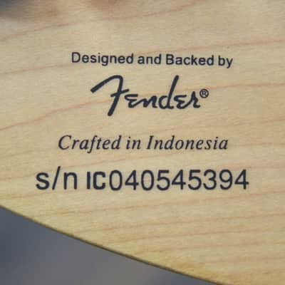 Squier by Fender Standard Fat Strat HSS Satin Walnut Electric Guitar #IC040545394 image 10