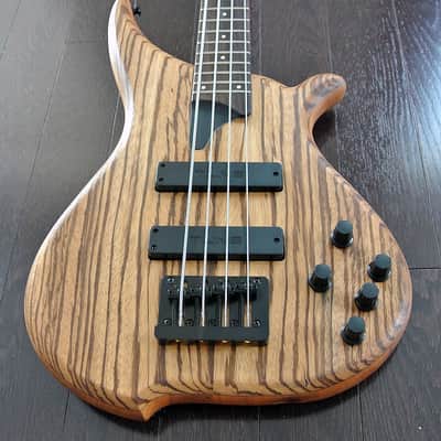 TUNE HatsunTWB43 ZW - 4 String Active Bass with Zebra Wood Top. Sale Priced!! image 1